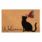 Πατάκι Εισόδου Hauz Natural Coir Printed Cat